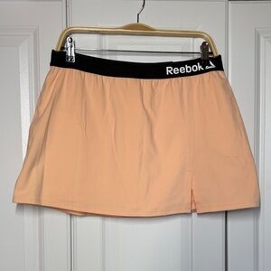 Reebok Peach Athletic Skirt with Black Waistband (L)